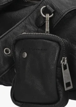 zwarte núnoo schoudertas sally small pocket