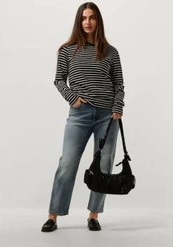 zwarte núnoo schoudertas sally pocket recycled nylon