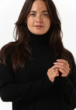 zwarte not shy midi jurk teba