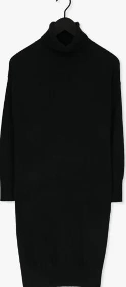 zwarte not shy midi jurk teba