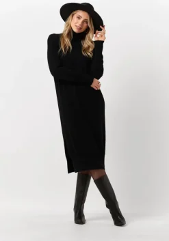 zwarte not shy midi jurk teba