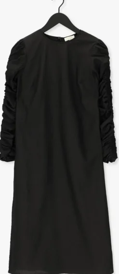 zwarte notes du nord midi jurk eve midi dress