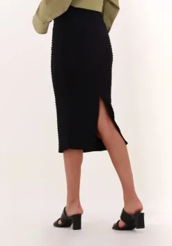 zwarte notes du nord midirok darcy skirt