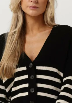 zwarte notes du nord vest gaia cardigan