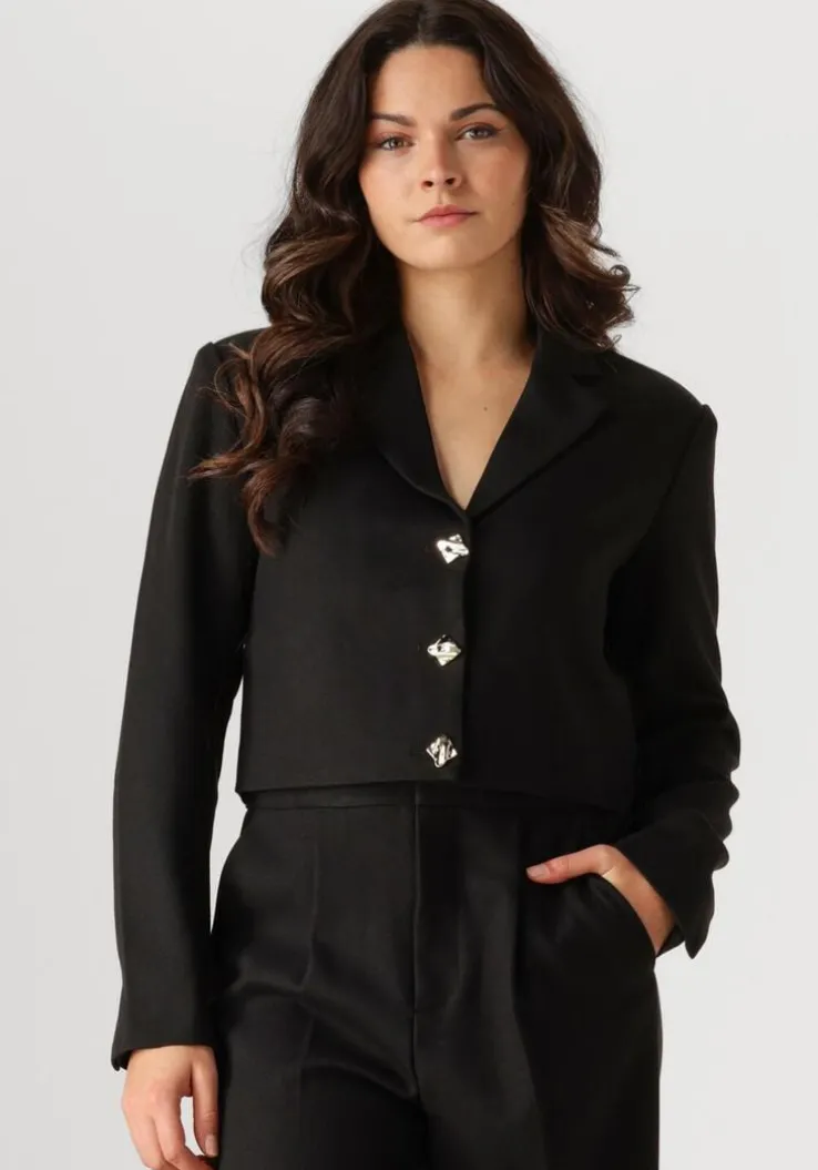 zwarte notre-v blazer na-elai