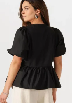 zwarte notre-v blouses nv-frederica