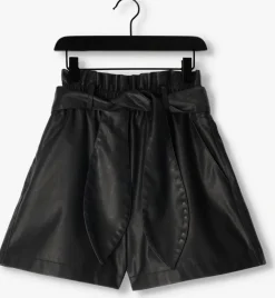 zwarte notre-v broeken leather short billy