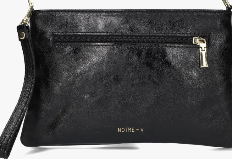 zwarte notre-v clutch valeria