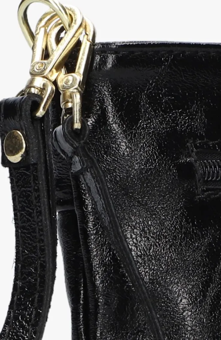 zwarte notre-v clutch valeria