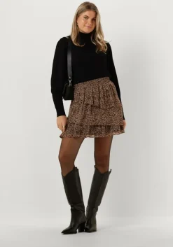 zwarte notre-v coltrui basic knit blouse