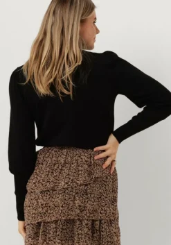 zwarte notre-v coltrui basic knit blouse