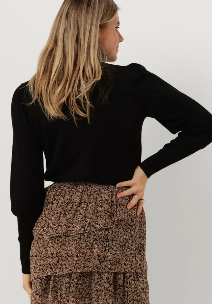 zwarte notre-v coltrui basic knit blouse