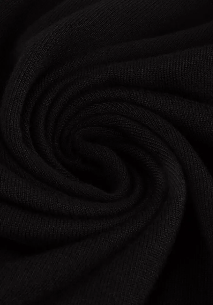 zwarte notre-v coltrui basic knit blouse