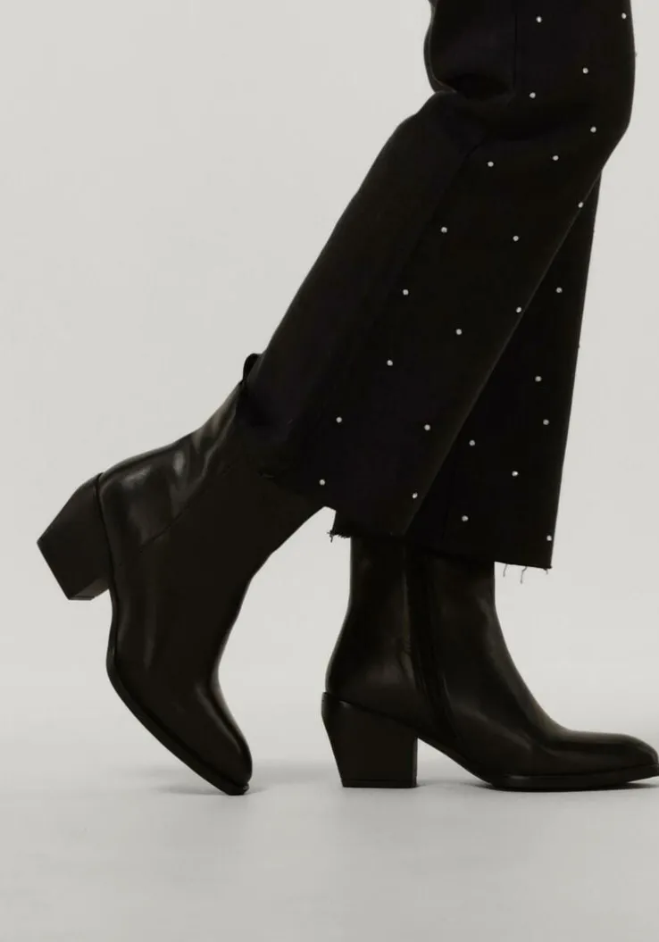 zwarte notre-v enkellaarsjes ki-4563