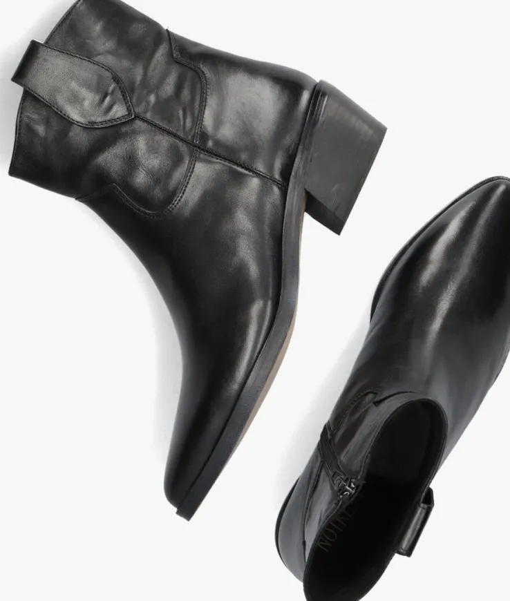 zwarte notre-v enkellaarsjes fru110