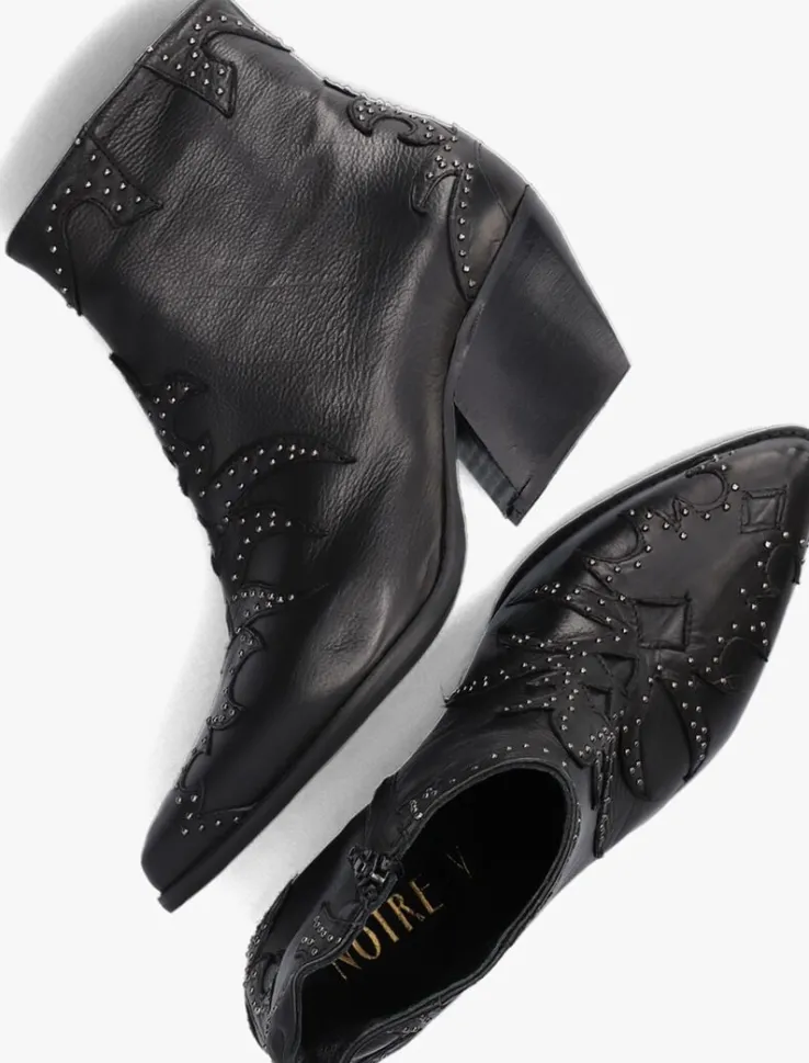 zwarte notre-v enkellaarsjes ar196