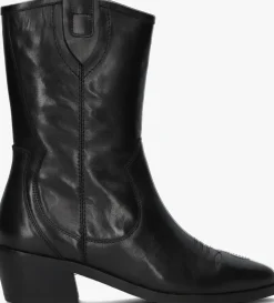 zwarte notre-v enkellaarsjes 18050