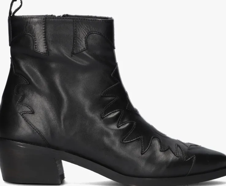 zwarte notre-v enkellaarsjes 18060