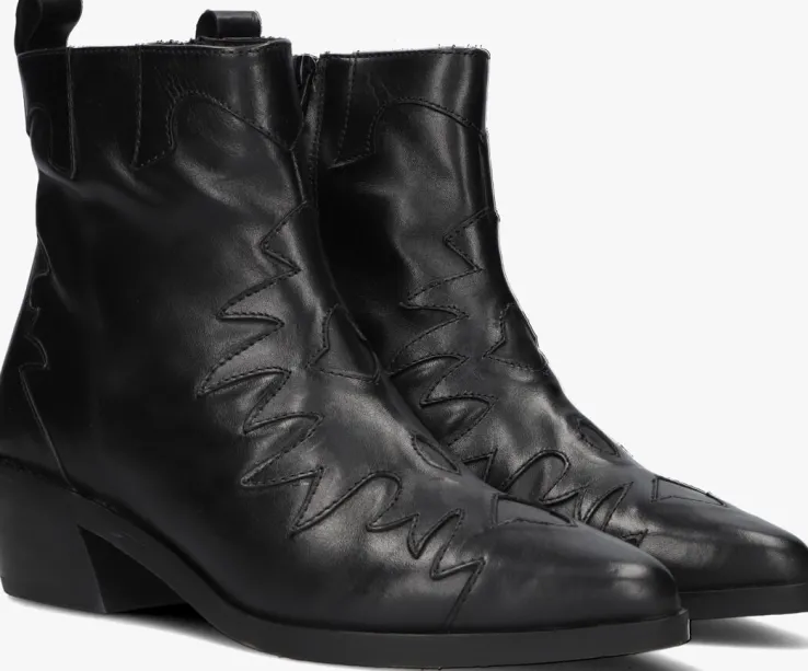 zwarte notre-v enkellaarsjes 18060