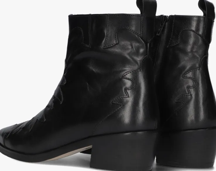 zwarte notre-v enkellaarsjes 18060