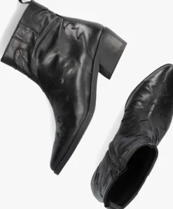 zwarte notre-v enkellaarsjes 18060