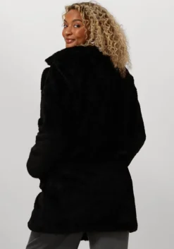 zwarte notre-v faux fur jas nv-ecrin