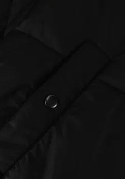 zwarte notre-v gewatteerde jas puffer long