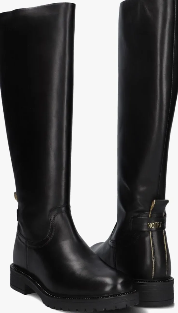 zwarte notre-v hoge laarzen dunga ball-66