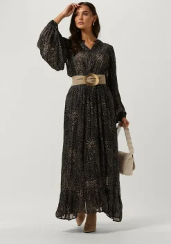 zwarte notre-v maxi jurk maxi dress nv-alix