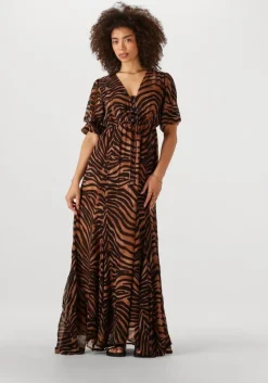 zwarte notre-v maxi jurk nv-fiore