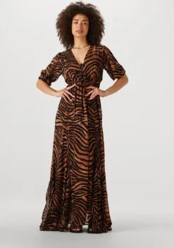 zwarte notre-v maxi jurk nv-fiore