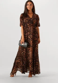 zwarte notre-v maxi jurk nv-fiore