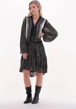 zwarte notre-v midi jurk mini dress nv-arla