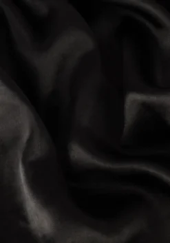 zwarte notre-v midi jurk nv-dorissa satin dress