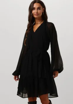 zwarte notre-v mini jurk mini dress nv-arla