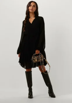 zwarte notre-v mini jurk mini dress nv-arla