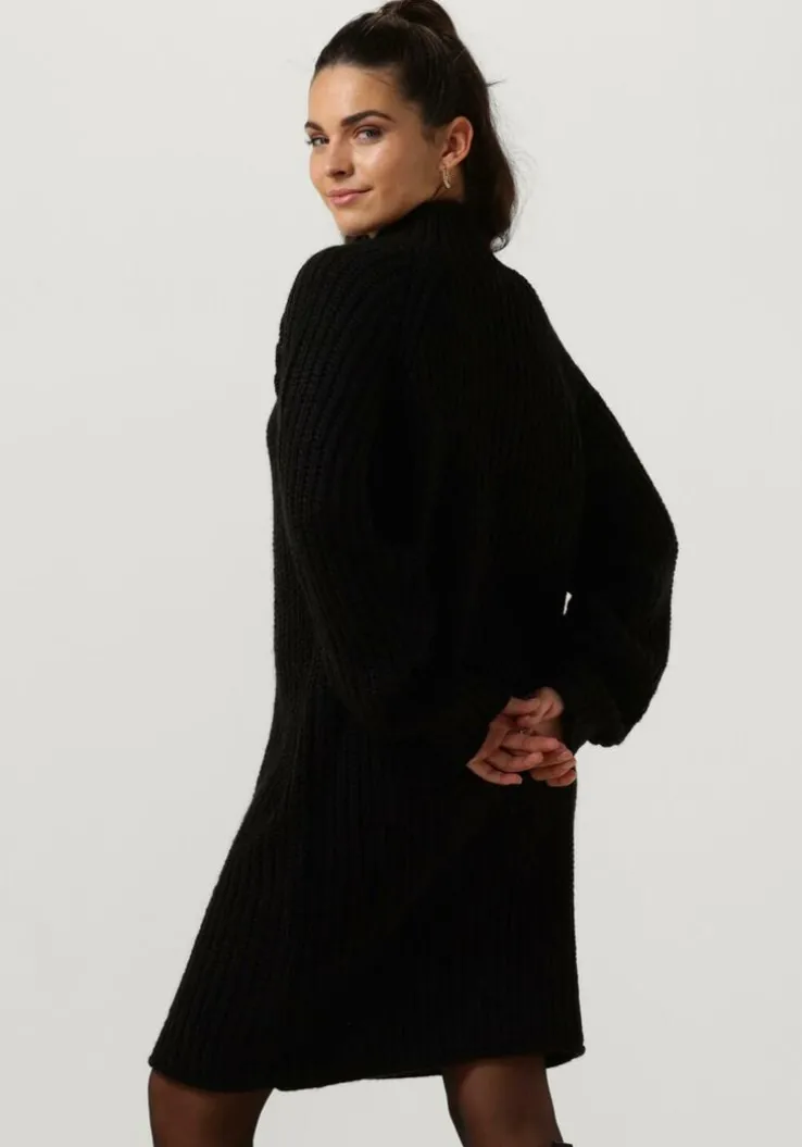 zwarte notre-v mini jurk nv-channa