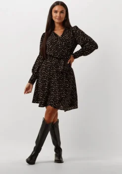 zwarte notre-v mini jurk nv-eline