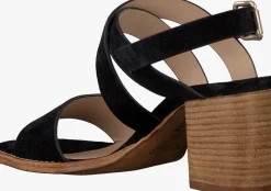 zwarte notre-v platte sandalen 4611