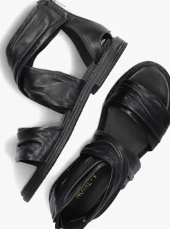 zwarte notre-v platte sandalen 1gamba102