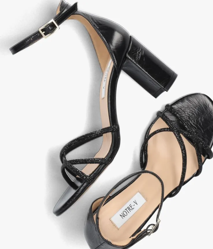 zwarte notre-v sandalen 22558