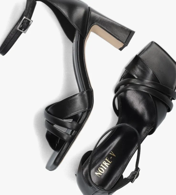 zwarte notre-v sandalen 30120