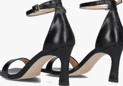 zwarte notre-v sandalen met hak 86605