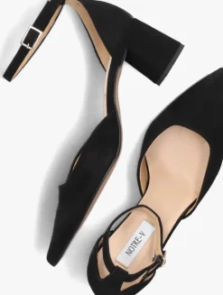 zwarte notre-v sandalen met hak 35514