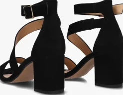 zwarte notre-v sandalen met hak 16036