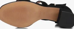 zwarte notre-v sandalen met hak 16036