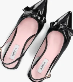 zwarte notre-v slingbacks 2349ml