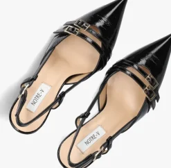 zwarte notre-v slingbacks 7212