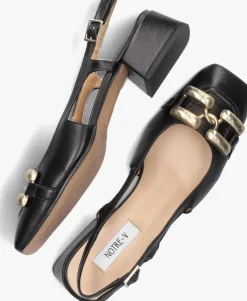 zwarte notre-v slingbacks 4460