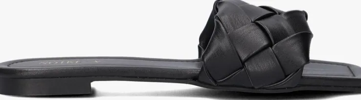 zwarte notre-v slippers 7135